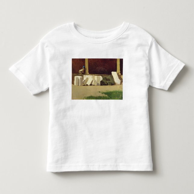 Camiseta Infantil O claustro (óleo em canvas) (Frente)