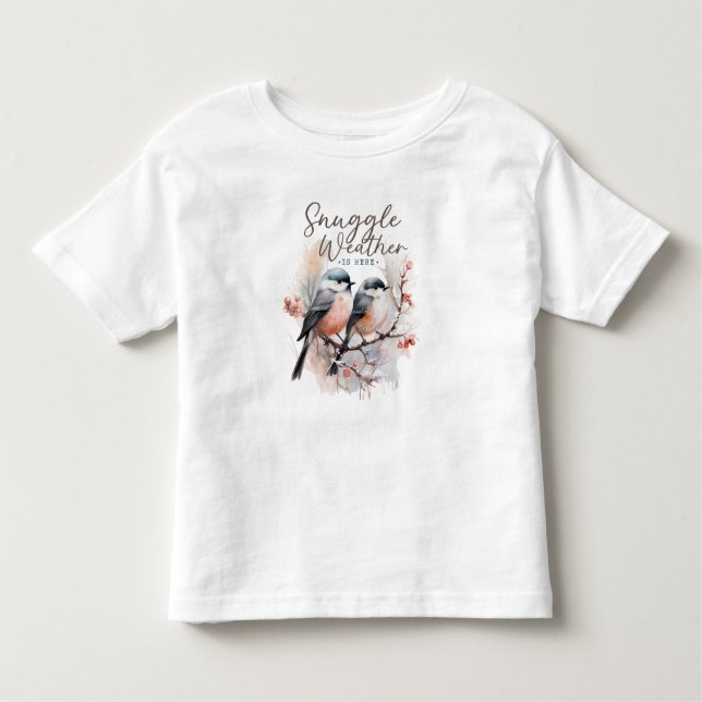 Camiseta Infantil O Clima de Ensino Está Aqui, Pássaros no Branch Ch (Frente)