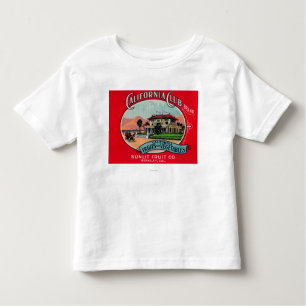 Camiseta Infantil O clube de Califórnia pode LabelBerkley, CA