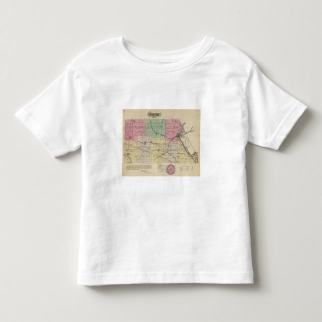 Camiseta Infantil O Condado de Atchison, Kansas (Frente)
