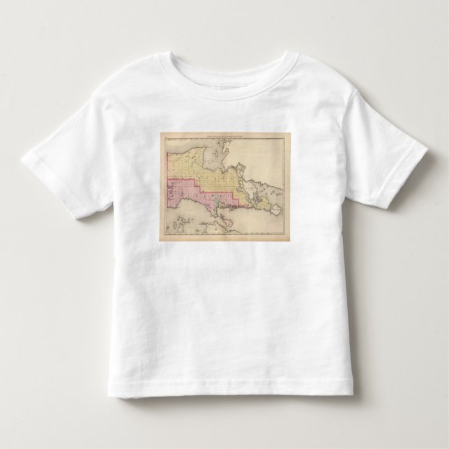 Camiseta Infantil O Condado de Chippewa Mackinac County Michigan (Frente)