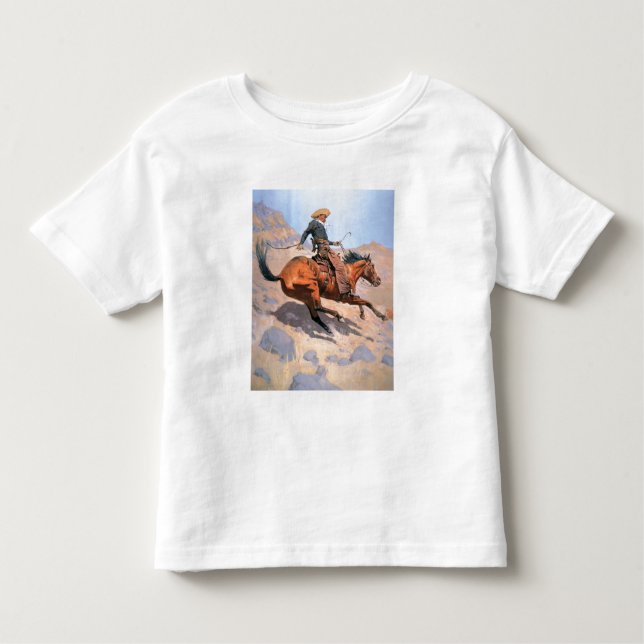Camiseta Infantil O Cowboy (óleo na canvas) (Frente)