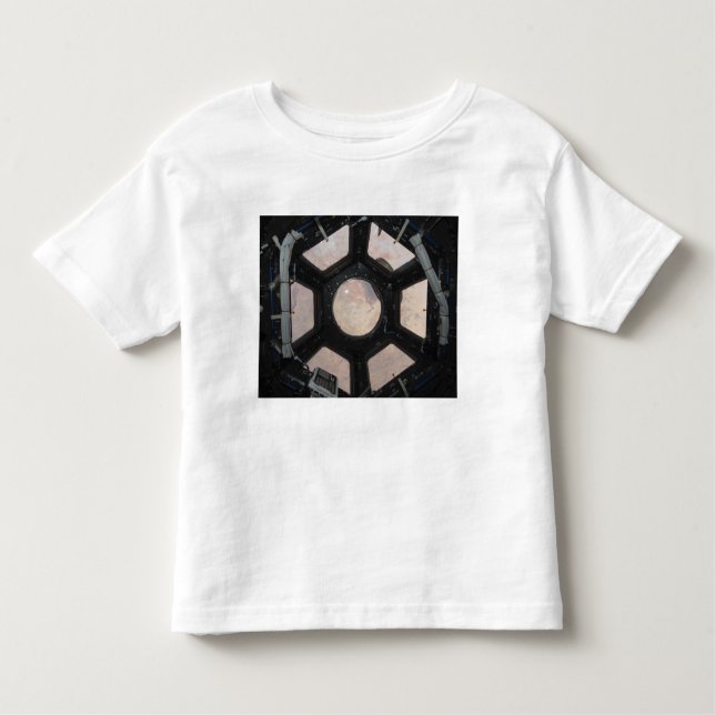 Camiseta Infantil O deserto do Sara visível através das janelas (Frente)