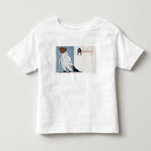 Camiseta Infantil O Dia das Bruxas GreetingPumpkin sob a folha