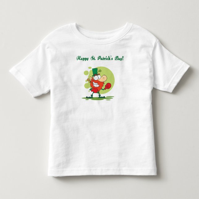 Camiseta Infantil O dia de St Patrick feliz (Frente)