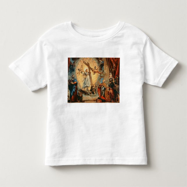 Camiseta Infantil O Doge Grimani que ajoelha-se antes da fé (Frente)