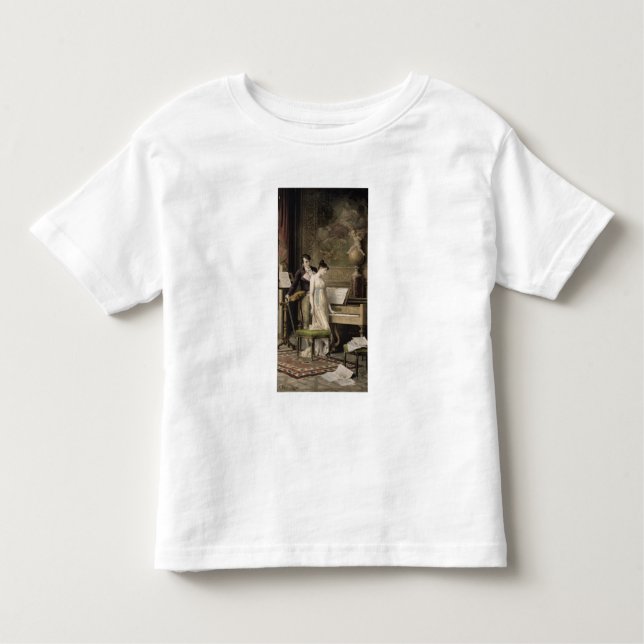 Camiseta Infantil O dueto (mezzotint) (Frente)
