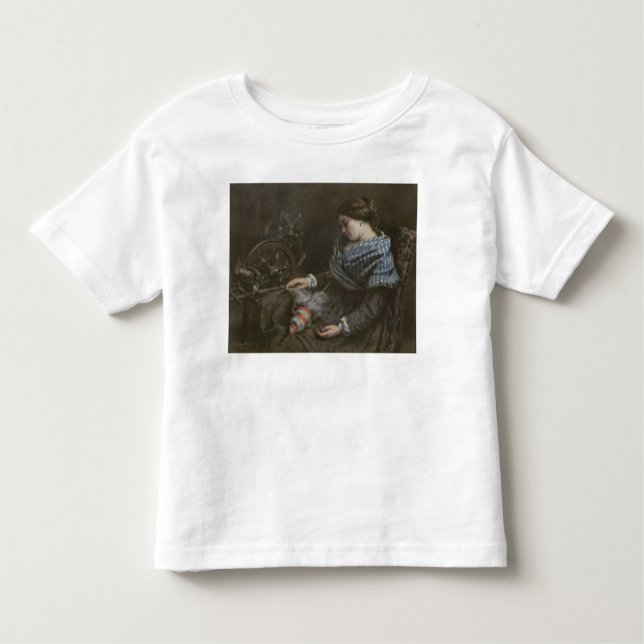 Camiseta Infantil O Embroiderer de sono, 1853 (Frente)