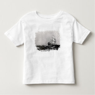 Camiseta Infantil O esforço em Mar, 1900, gravado por Lowy
