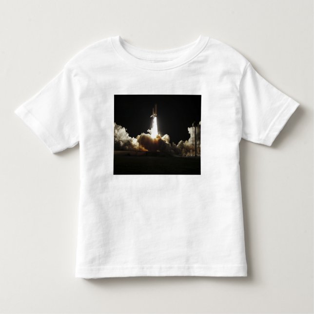 Camiseta Infantil O espaçador Discovery se levanta (Frente)