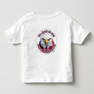 Camiseta Infantil O Espírito De 1776, 2026 Águia Vermelha da América