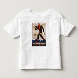 Camiseta Infantil O esqui de Loden veste o poster da propaganda do