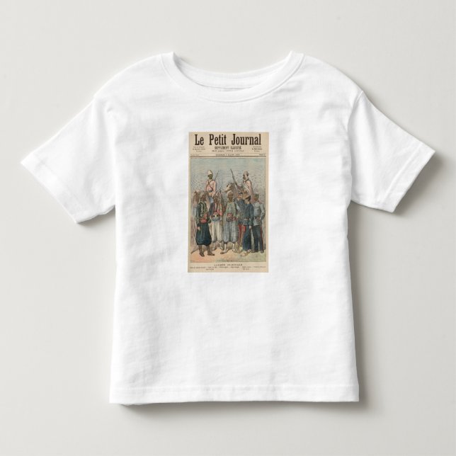 Camiseta Infantil O exército colonial (Frente)