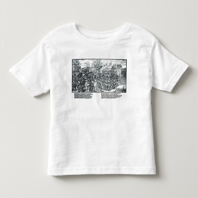 Camiseta Infantil O exército inglês que marcha com senhor Henry (Frente)
