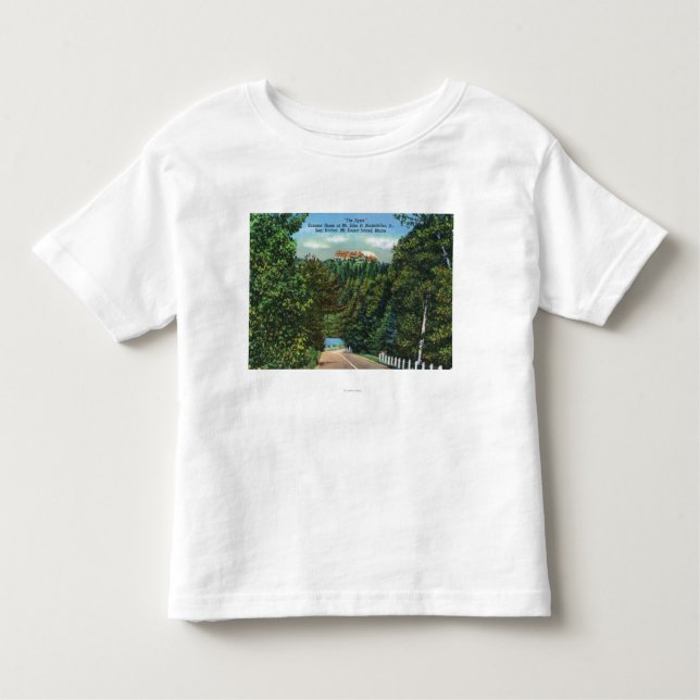Camiseta Infantil O Eyrie, casa do júnior de John D Rockefeller (Frente)