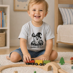 Camiseta Infantil O Fantasminha da Vovó Divertido Halloween