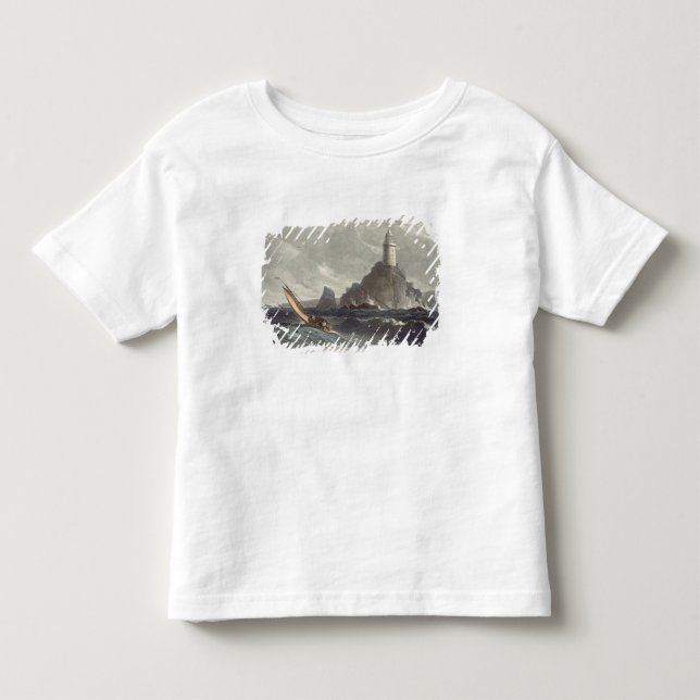 Camiseta Infantil O farol dos longships das terras termina, (Frente)