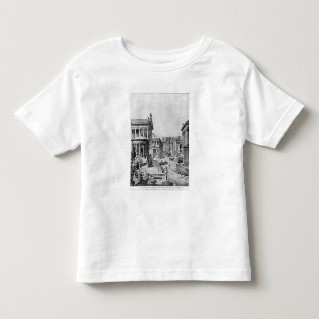 Camiseta Infantil O fórum romano da Antiguidade, 1914 (Frente)