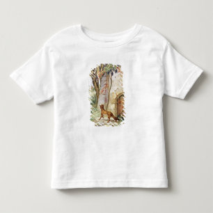 Camiseta Infantil O Fox e as uvas, ilustração para
