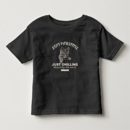 Camiseta Infantil O Frio Definitivo: Ilustração de Gato