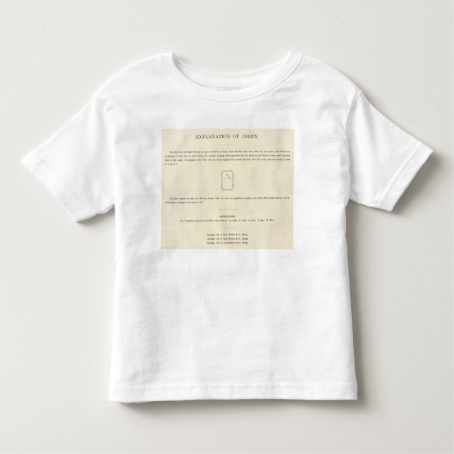 Camiseta Infantil O frontispício do Verso posicionou o atlas (Frente)
