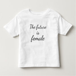 Camiseta Infantil O futuro é t-shirt fêmea do jérsei da criança