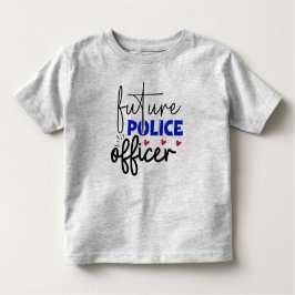 Camiseta Infantil O futuro Serviço de Polícia Toddler T-shirt