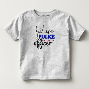 Camiseta Infantil O futuro Serviço de Polícia Toddler T-shirt