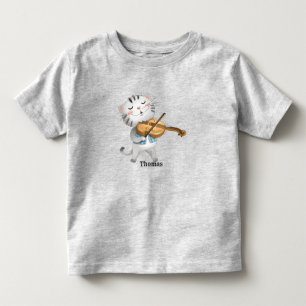 Camiseta Infantil O Gato e o Fiddle Personalizado