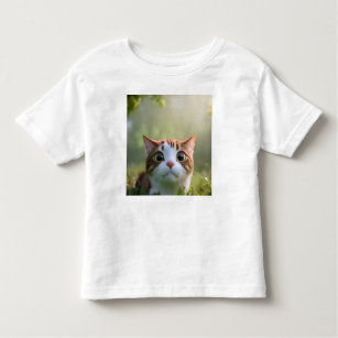Camiseta Infantil O gato só olha para mim