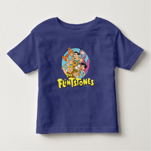 Camiseta Infantil O Gráfico da Família Flintstones e Rubbles