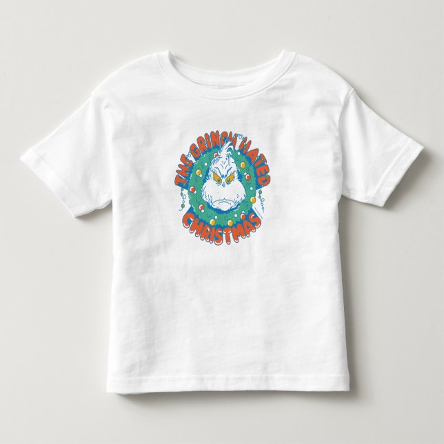 Camiseta Infantil O Grinch Odeia O Natal (Frente)