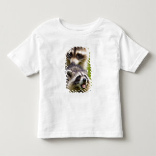 Camiseta Infantil O guaxinim, Procyon lotor, é um mamífero amplament