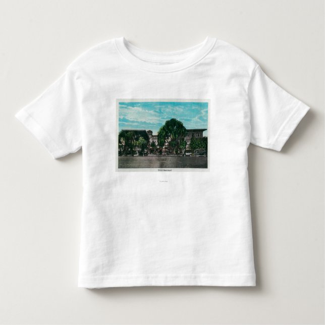 Camiseta Infantil O hotel Maryland e GroundsPasadena, CA (Frente)