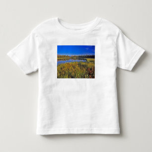 Camiseta Infantil O Index Peak reflete-se no Mud Lake no