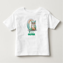Camiseta Infantil O is for Olivia - Custom Toddler T-Shirt