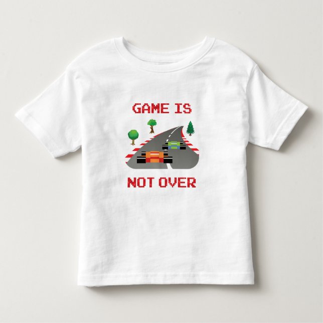 Camiseta Infantil O jogo não está sobre o jogo de vídeo pixelizado (Frente)