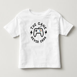 Camiseta Infantil O jogo nunca acaba