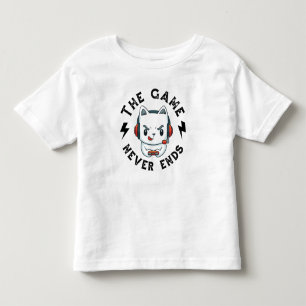 Camiseta Infantil O jogo nunca acaba