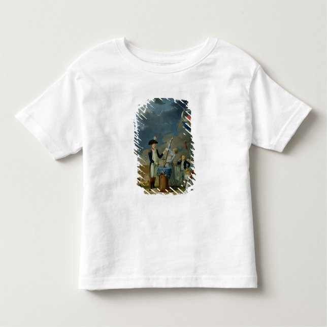 Camiseta Infantil O juramento de Lafayette (Frente)