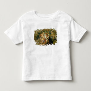 Camiseta Infantil O Kermesse, detalhe dos camponeses que dançam,