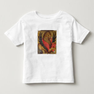 Camiseta Infantil O leão de St Mark (óleo no painel)