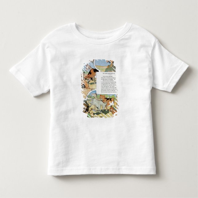 Camiseta Infantil O leão do envelhecimento, das fábulas (Frente)
