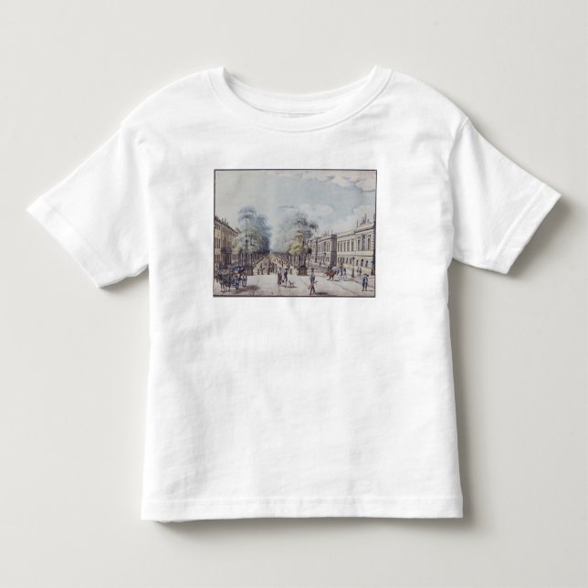 Camiseta Infantil O Linden com a academia, Berlim (Frente)