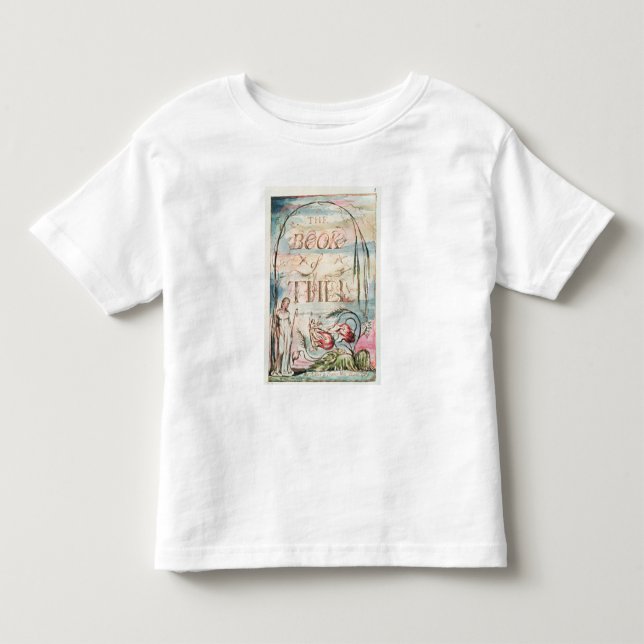 Camiseta Infantil O livro de Thel; Frontispício, 1789 (Frente)