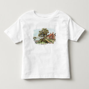 Camiseta Infantil O lugar de nascimento de Washington na angra das
