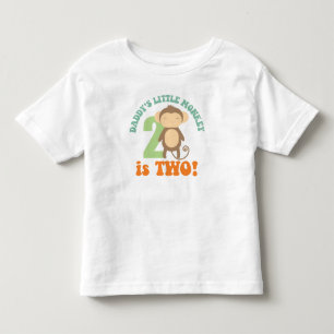 Camiseta Infantil O macaco pequeno do pai