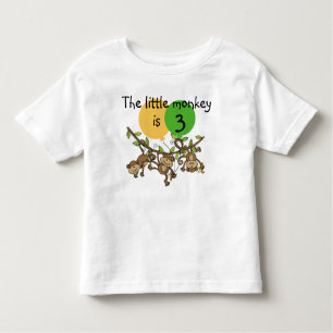 Camiseta Infantil O macaco pouco Swinge o t-shirt customizável do