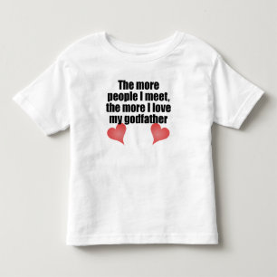 Camiseta Infantil O mais amor de I meu padrinho