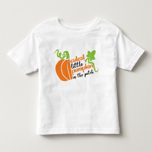 Camiseta Infantil O mais fofo no outono do Patch (Frente)